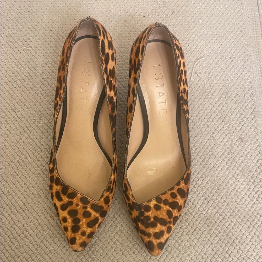 Leopard Print Heels - Picture 1 of 3